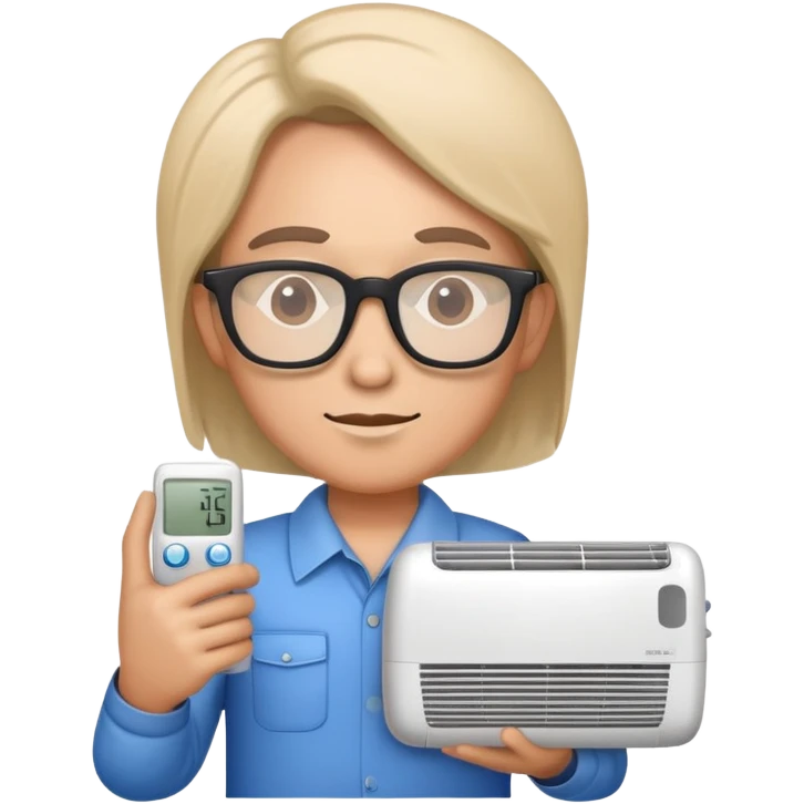 Interior architect and air conditioner emoji