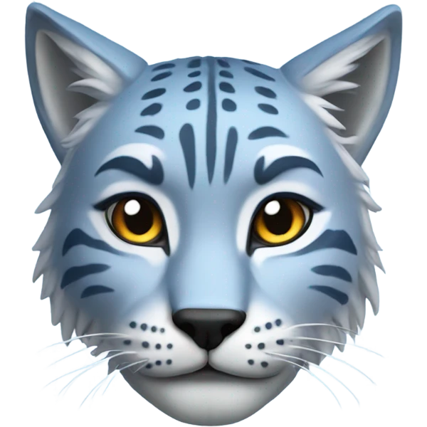 A blue lynx  emoji