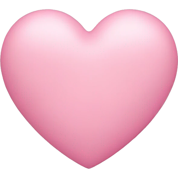 Pink pastel heart emoji