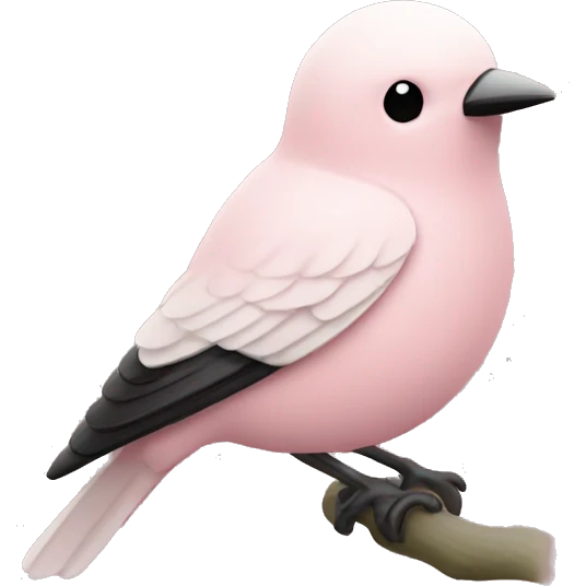 Light pink birding pas  emoji