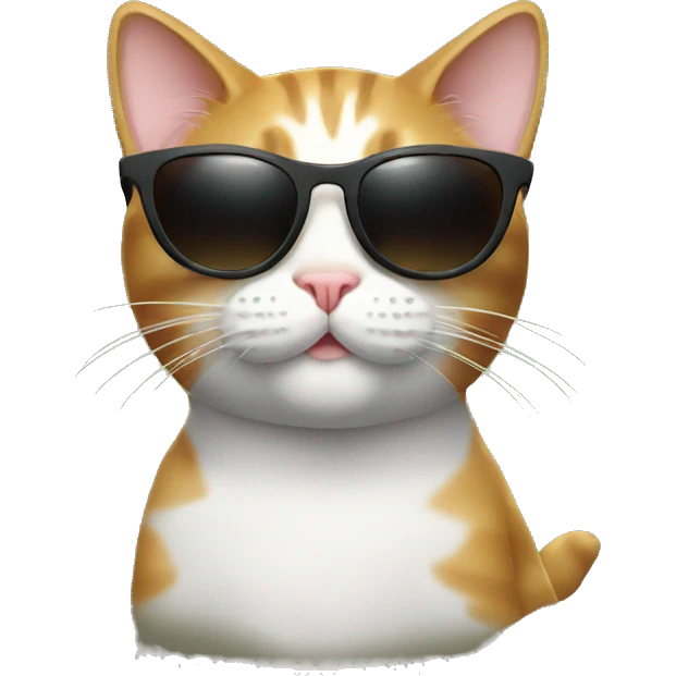 Cat with sunglasses emoji