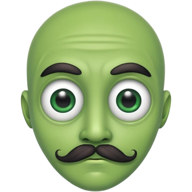 alien with mustache emoji