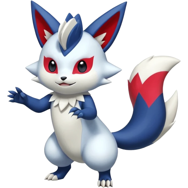 Meowstic-Zangoose-Fakémon-hybrid-creature (full body)  emoji