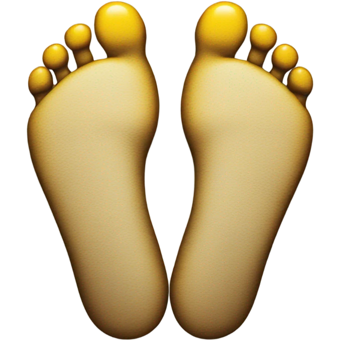 Smiley face with feet emoji
