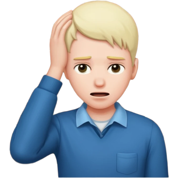 a person banging their head against a wall emoji