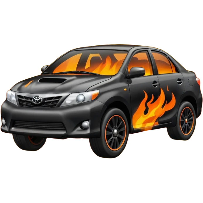 Toyota on fire emoji