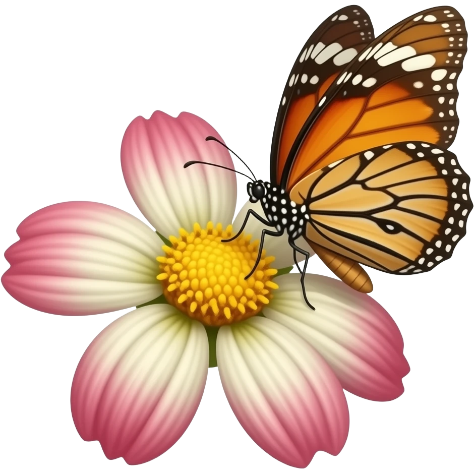Butterflie flower emoji