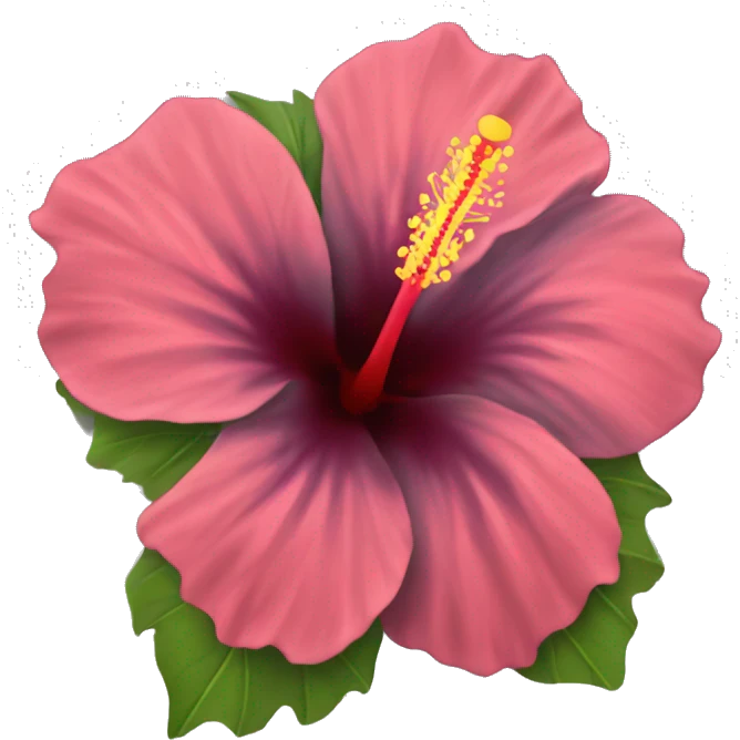 Hibiscus flower emoji