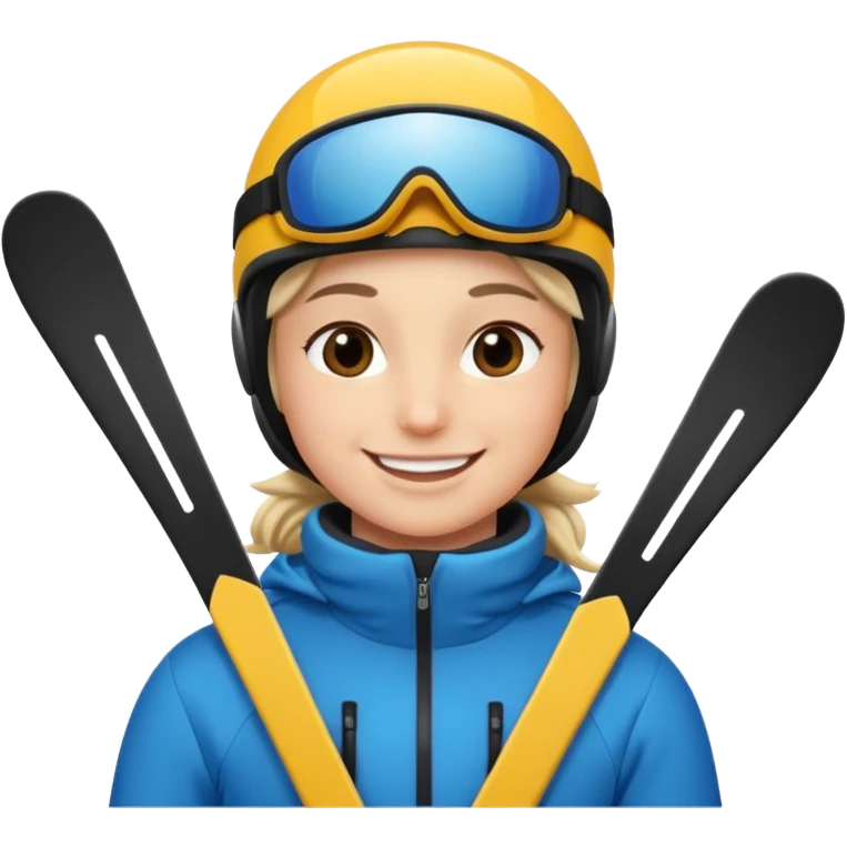 In skiing emoji