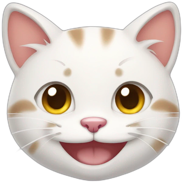 Cute cat smiling  emoji