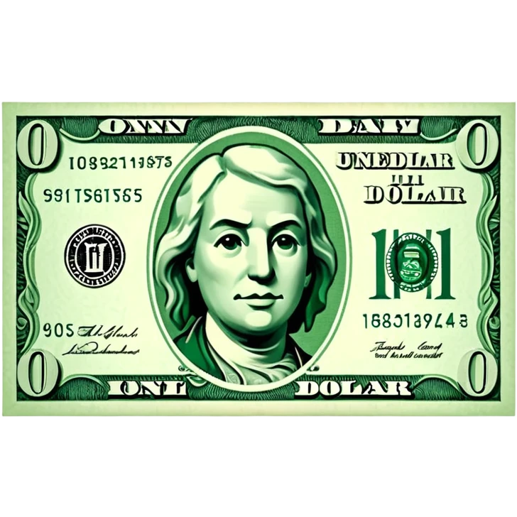 single dollar bill emoji