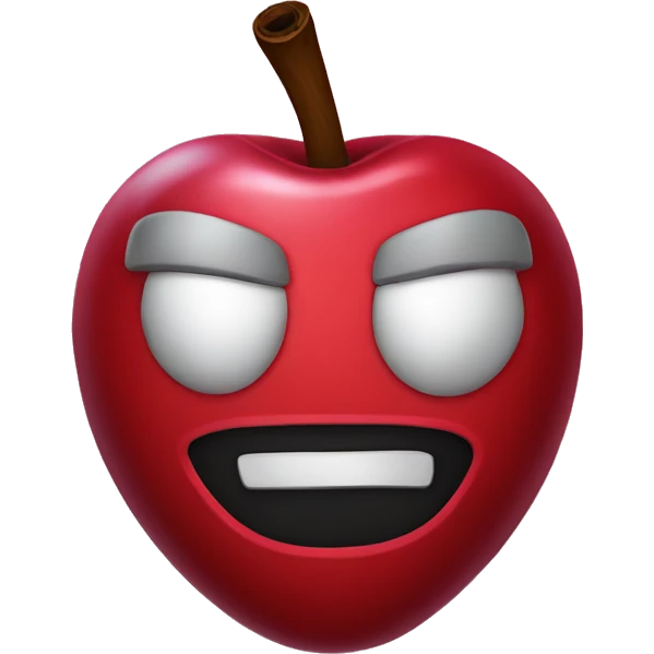 Cherry bomb mask emoji