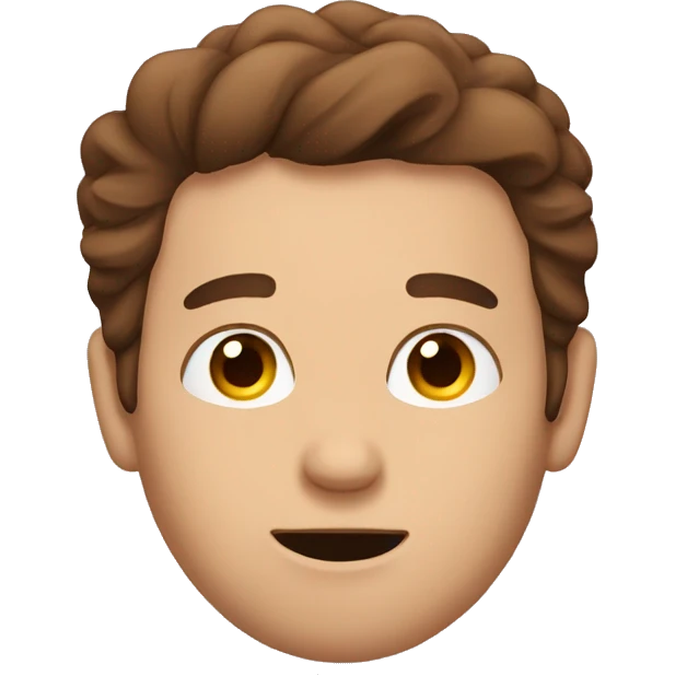 Guy with brown hair waking up  emoji