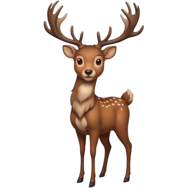 a new yeas's deer emoji