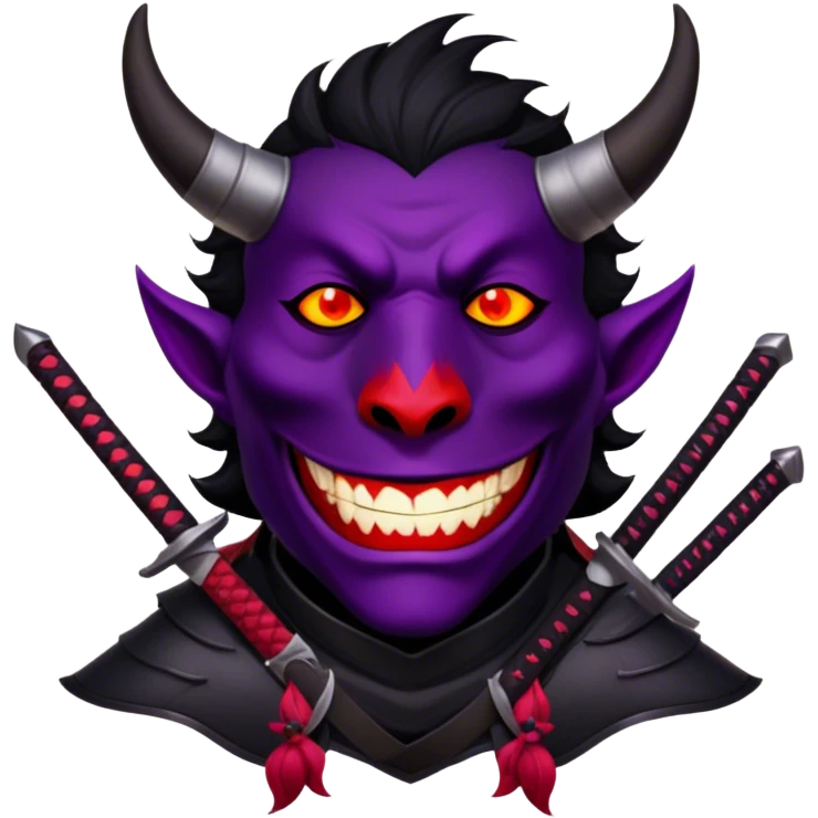 Demon-Horned Warrior emoji