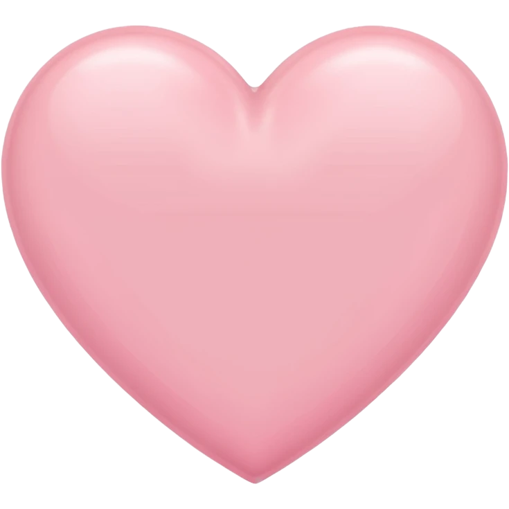 pastel pink heart emoji