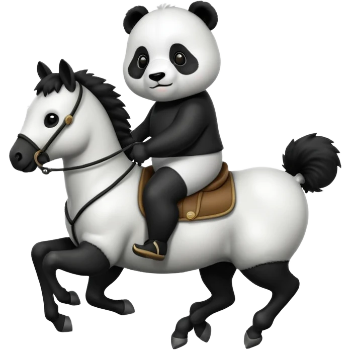 Panda on a horse emoji