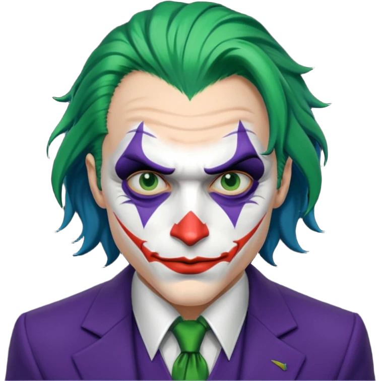 Un joker bleu et noir  emoji