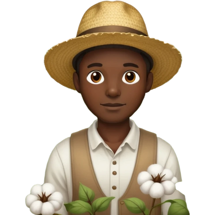 Black guy in cotton field  emoji