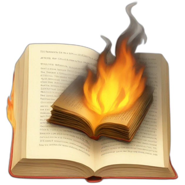 book-burning emoji