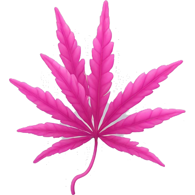 Pink weed emoji