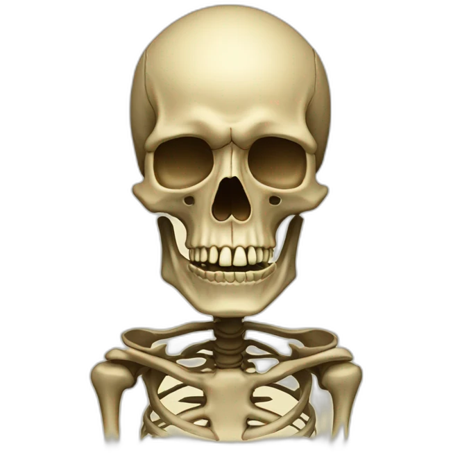 Da Vinci Cursed Skeleton emoji
