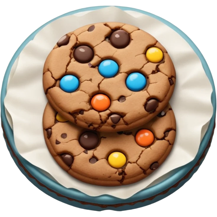 Chocolate cookie emoji
