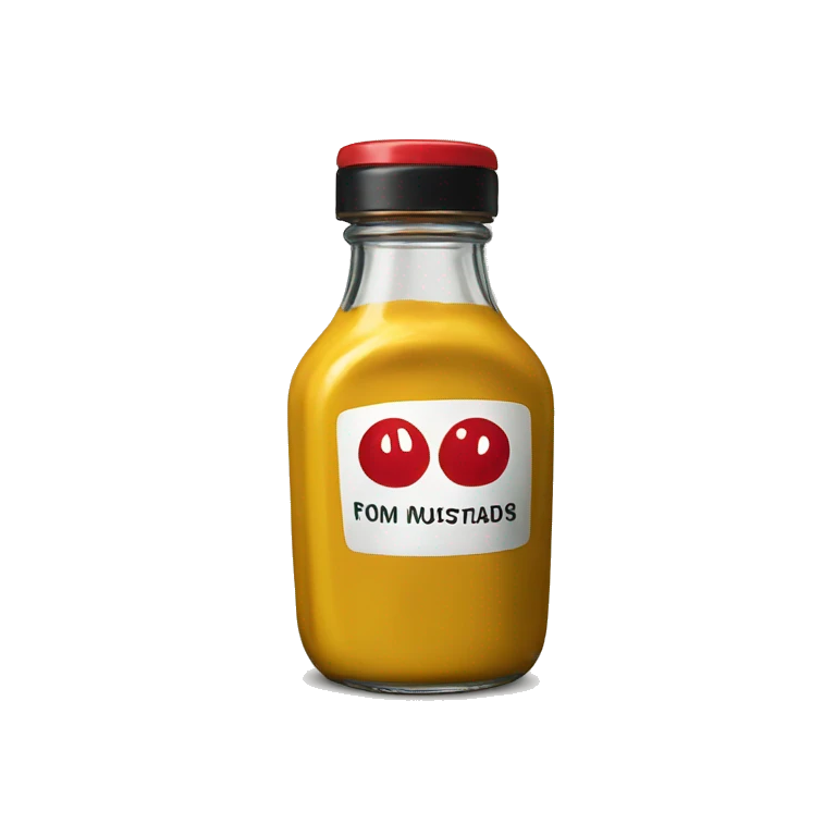 mustard bottle from diner emoji