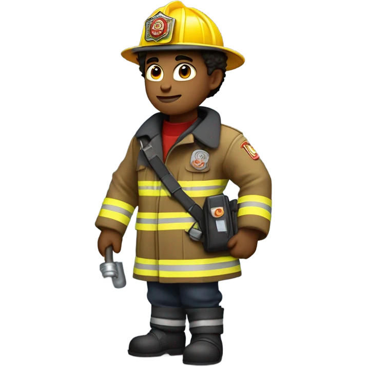 Dylan as a firefigh emoji