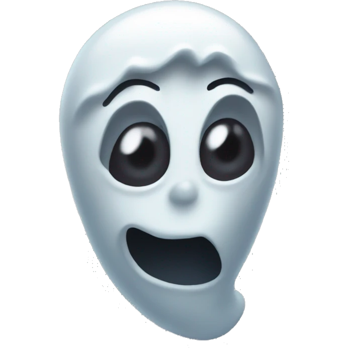 nonchalent glibbery ghost  emoji