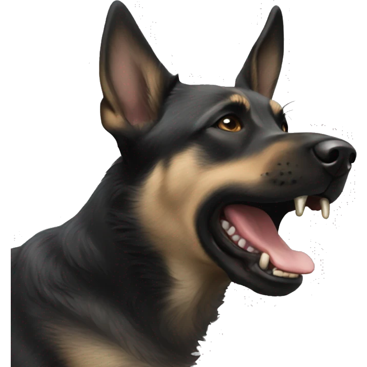 Dutch Shepard biting emoji