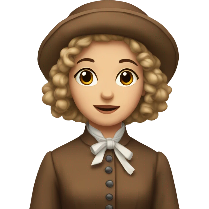 vintage brown cosette emoji