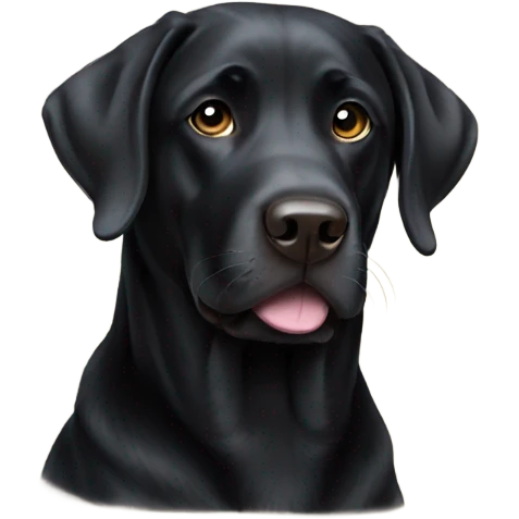 Black Labrador  emoji