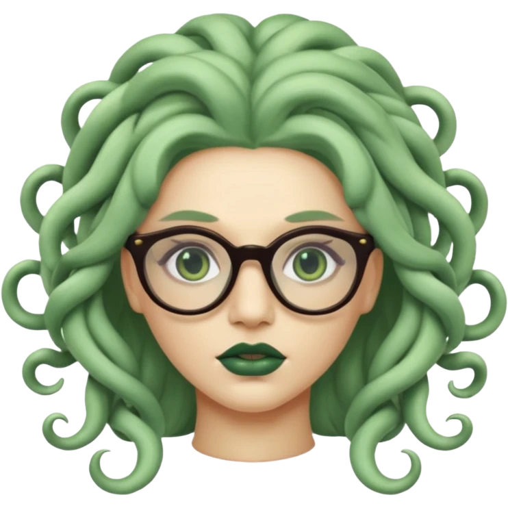 Medusa Versace with glasses  emoji