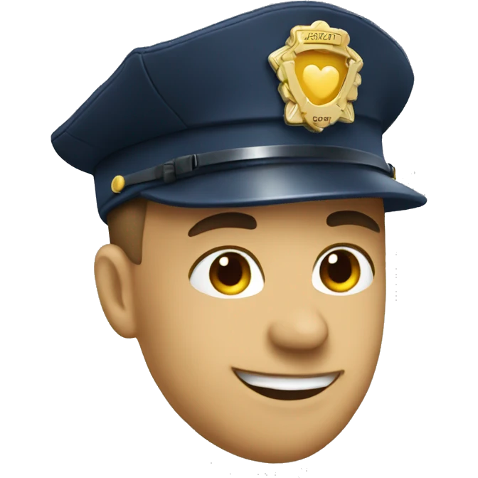 A policeman in love emoji