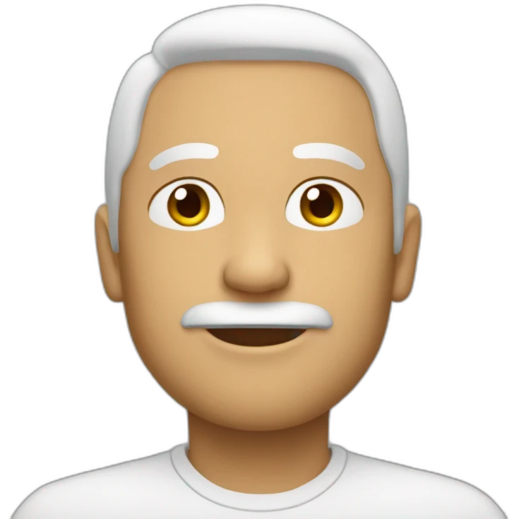 Homme sans cheveu emoji