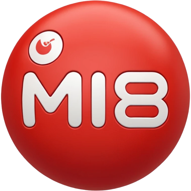 Pull-ball with MB written in the circle in on it emoji