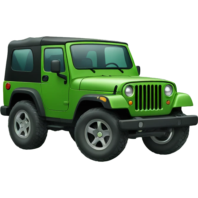 Green jeep emoji