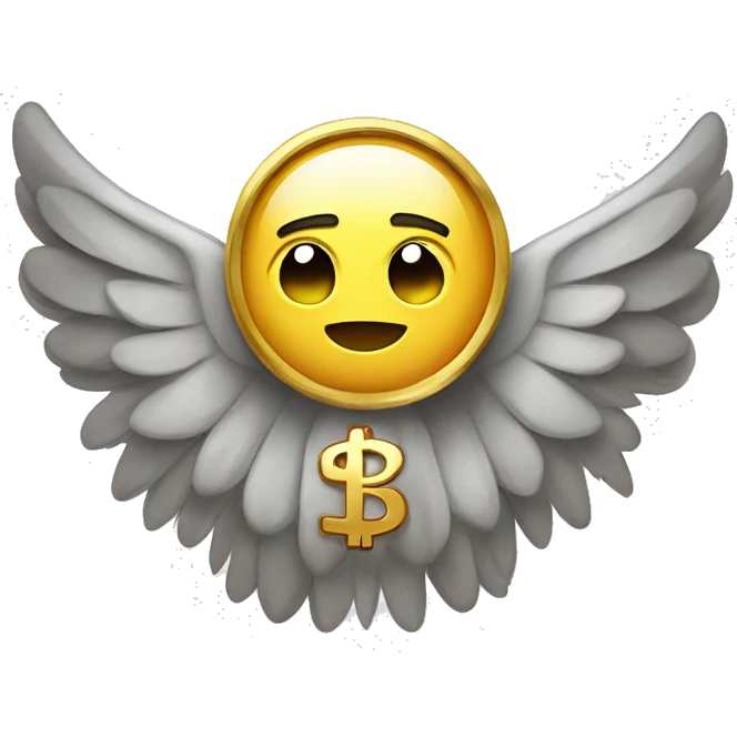 russian ruble with wings emoji