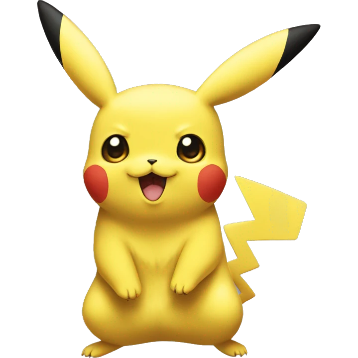 Pikachu qui vol sur mewtow emoji