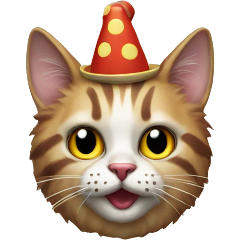 clown cat emoji