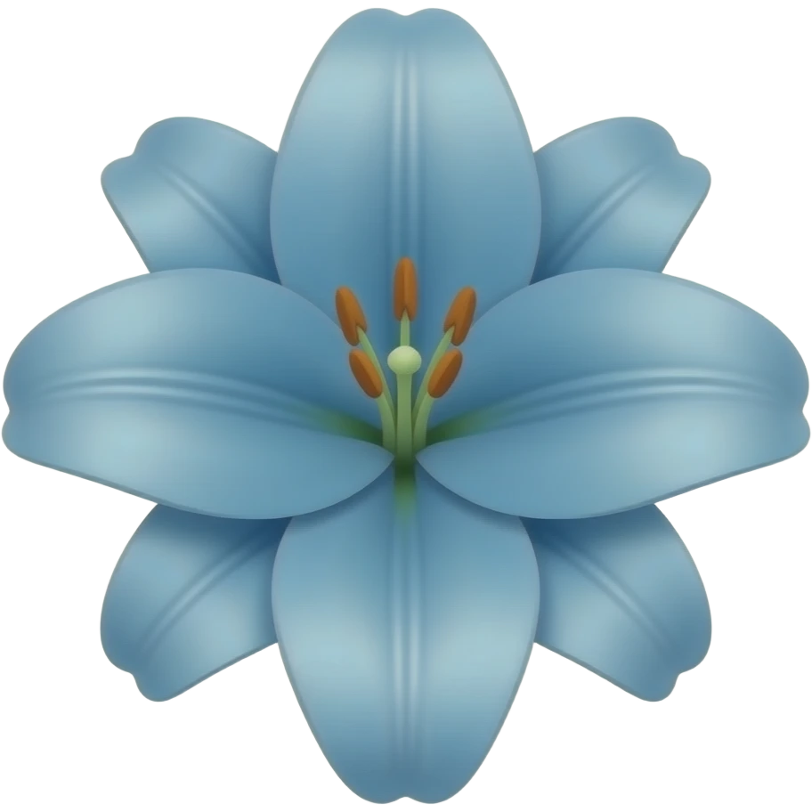 Blue lily emoji emoji