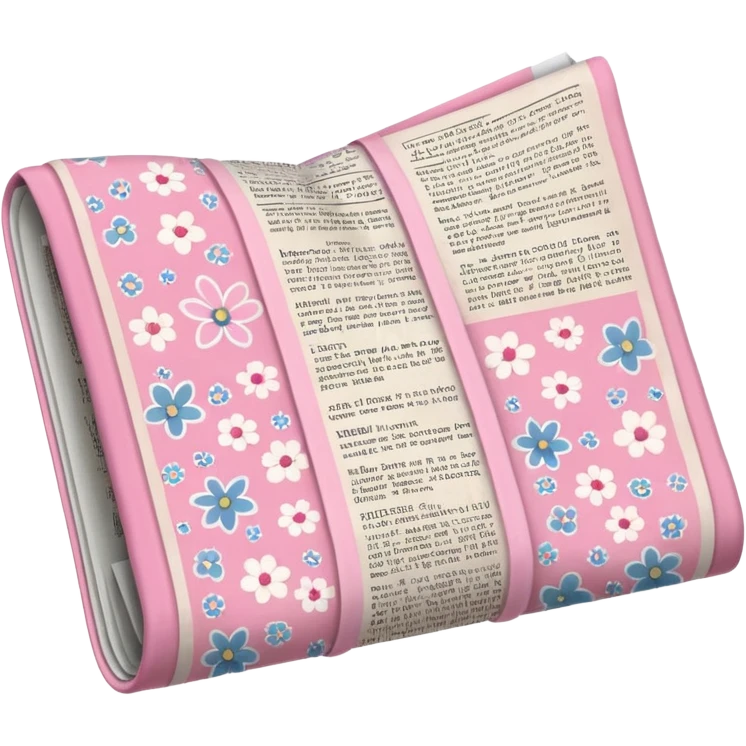 pink girly newspaper emoji