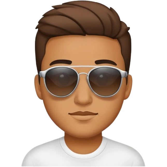 Kaleb with awesome sunglasses emoji