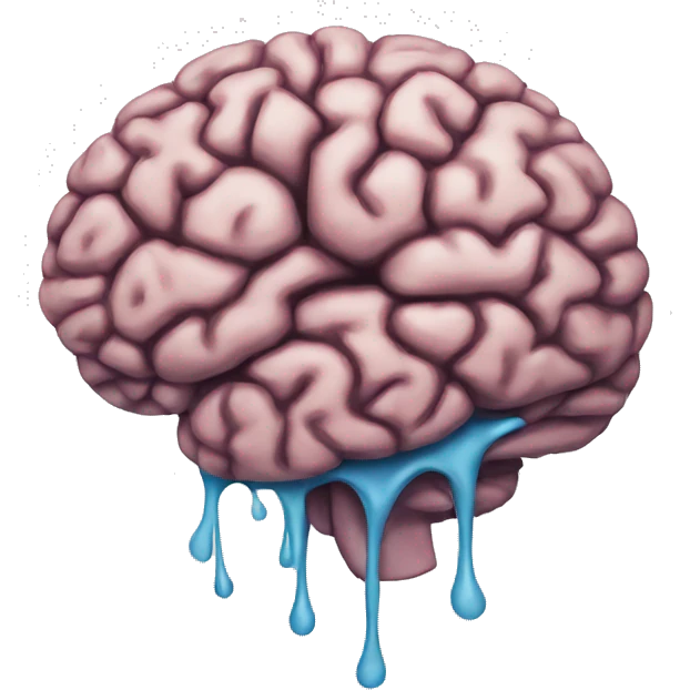 brain melt emoji