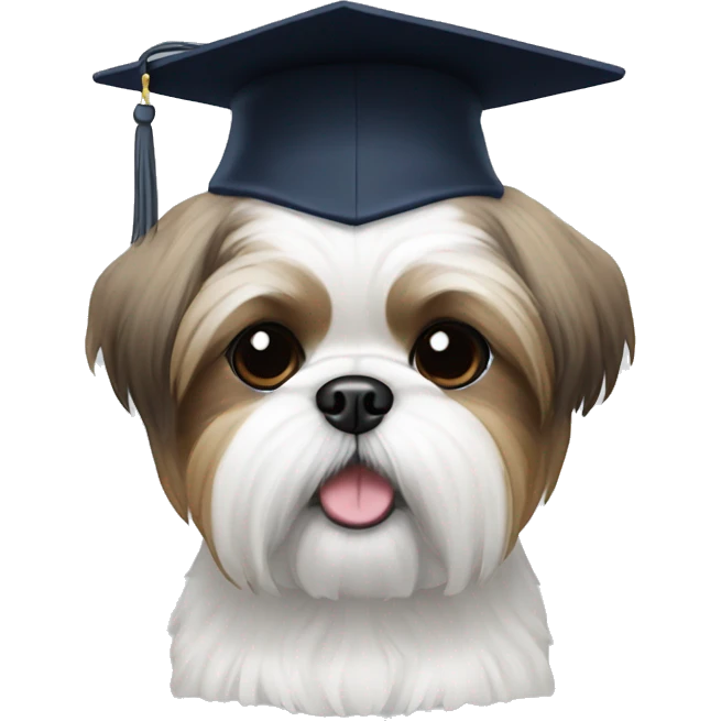 Shihtzu graduated emoji