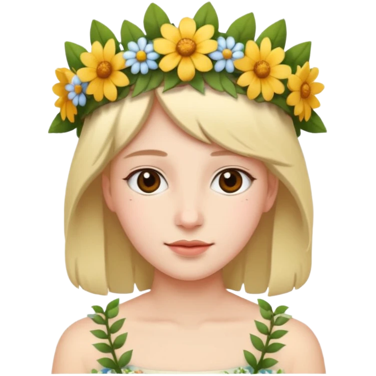 flower-bearing person emoji