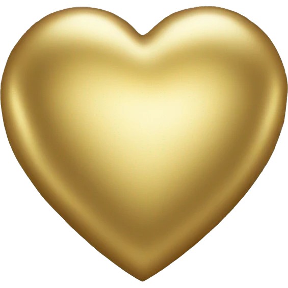gold heart emoji