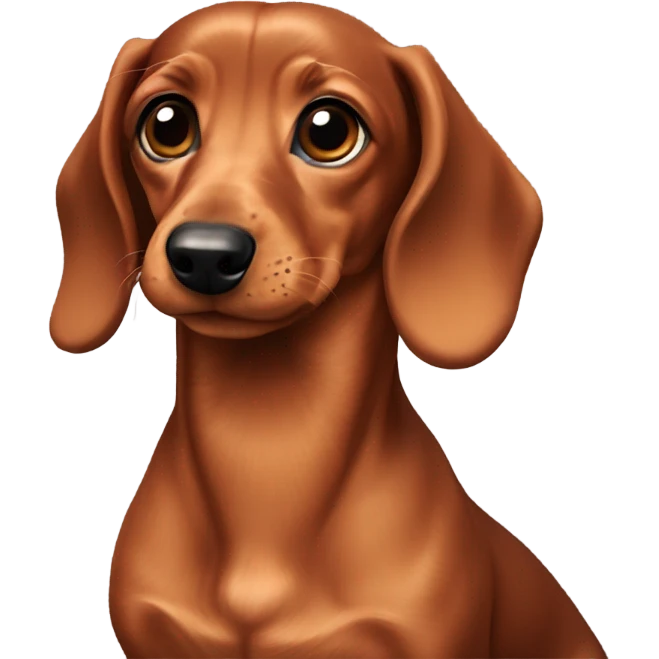 Miniature dachshund red  emoji