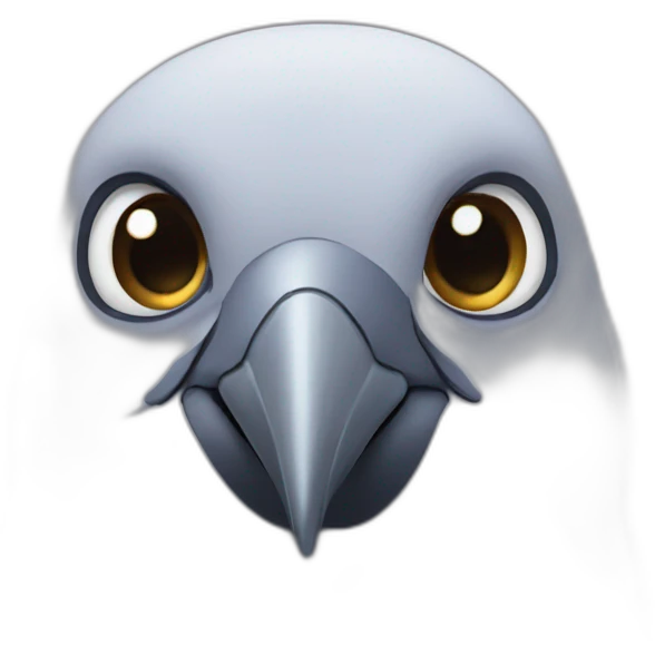 Pigeon face emoji